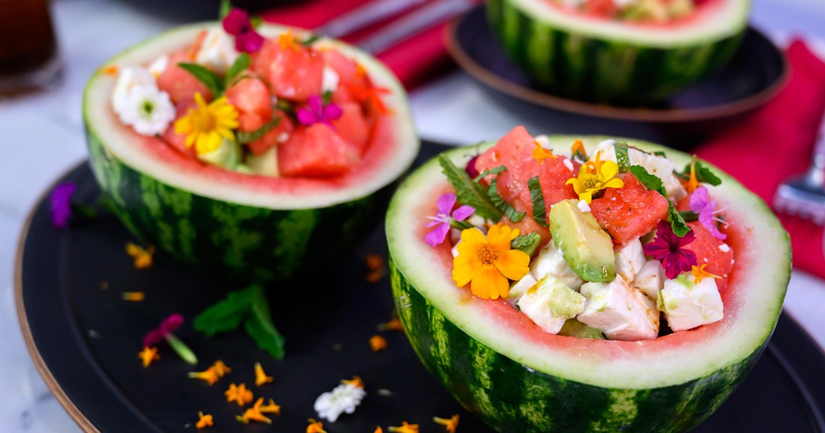 Watermelon, Arugula and Avocado Salad Recipe