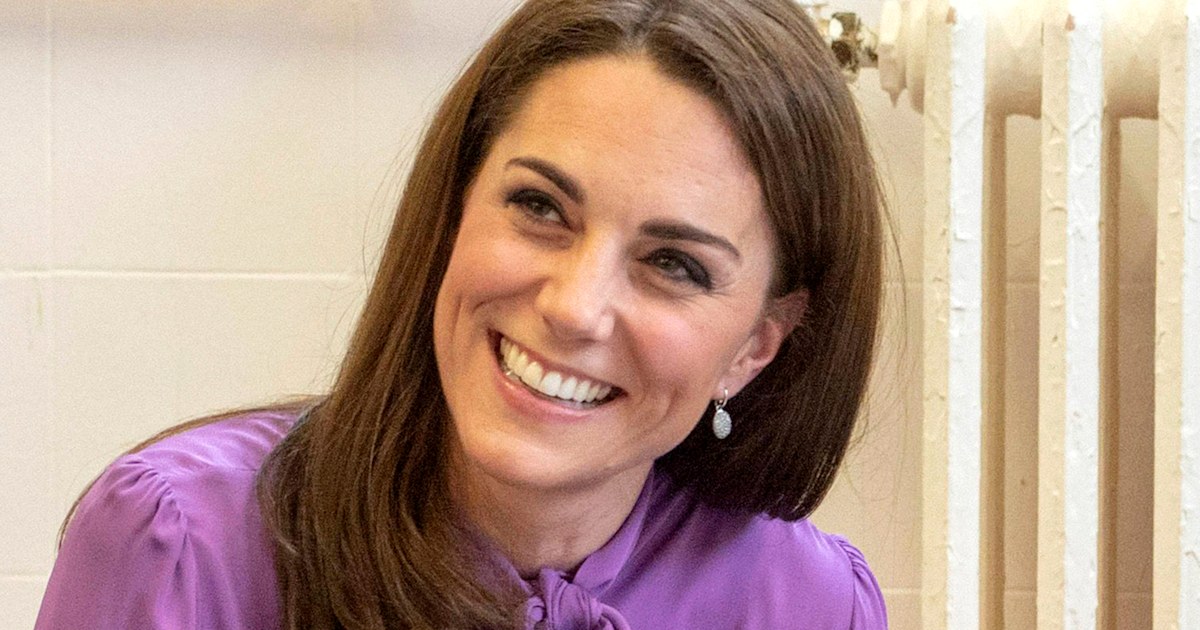 Kate Middleton wears trousers with a Gucci pussy-bow blouse