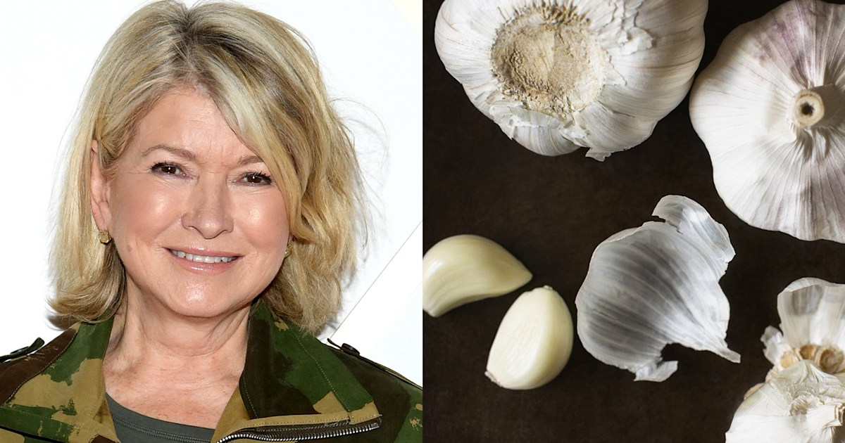 How to easily peel garlic using Martha Stewart's trick