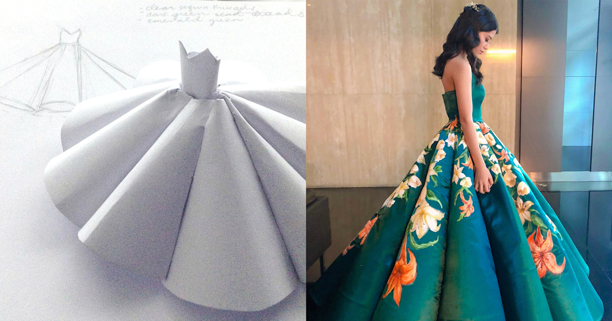 Teens handmade graduation dress goes viral on Twitter