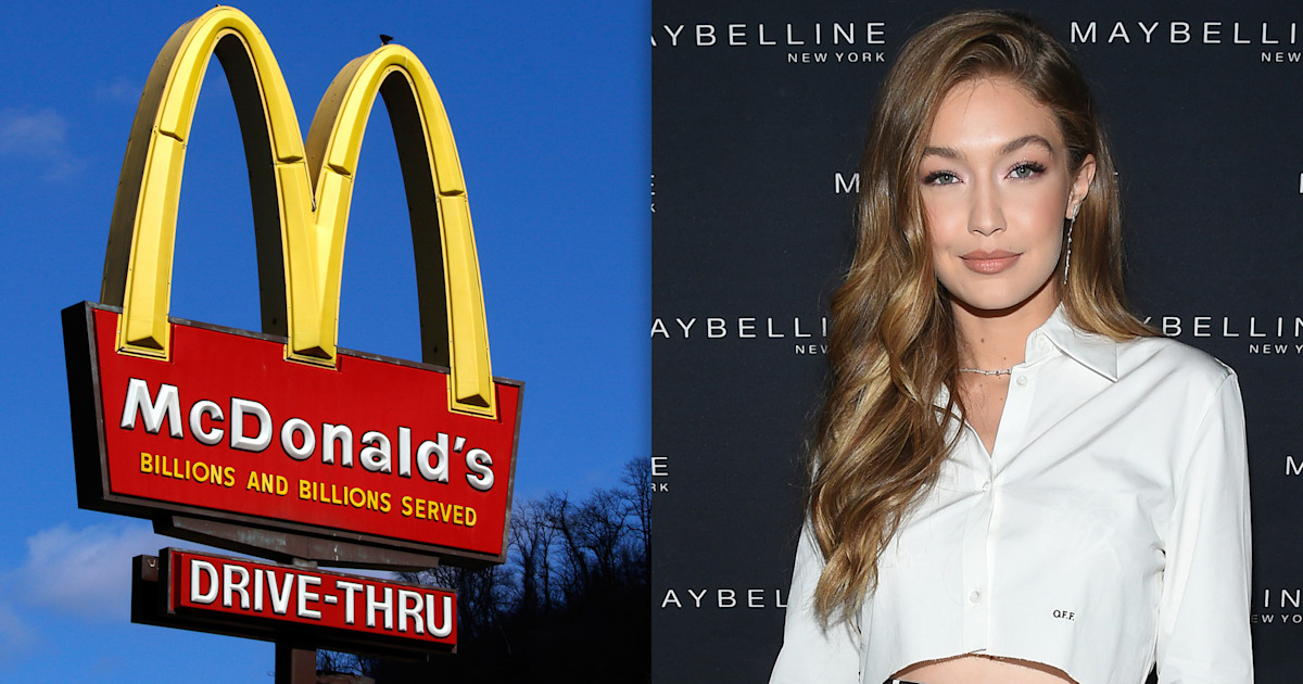Supermodel Gigi Hadid slammed for promoting McDonalds food image
