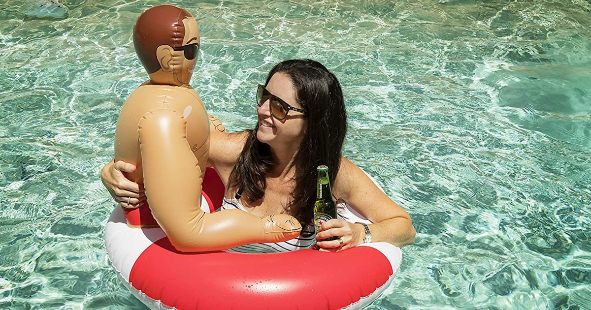 POZA Inflatable Pool Float Tube- Confetti Premium UV Resistant Swim Ring  Pool Float, Kids and Adult