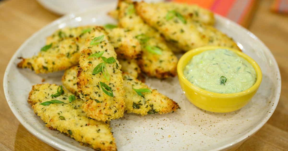 Forget frozen food and make herby Parmesan chicken tenders from scratch