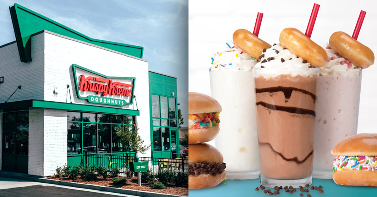 Krispy Kreme is rolling out doughnut milkshakes and ice cream sandwiches at new stores