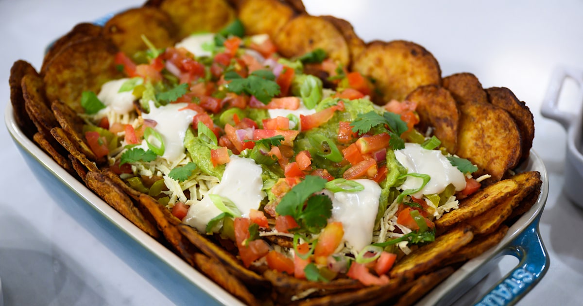 Vegan Loaded Potato Nachos Recipe