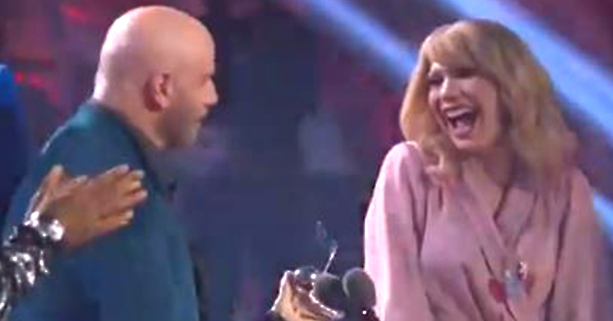 John Travolta appears to mistake 'Drag Race' star for Taylor Swift at