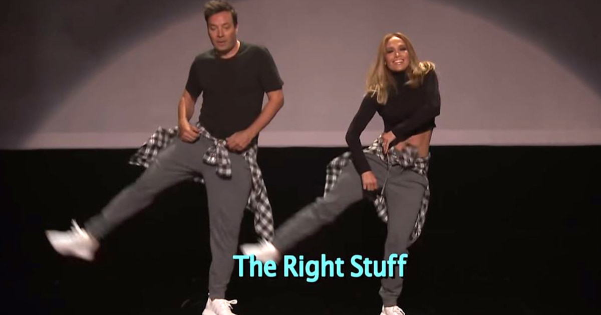 Jennifer Lopez joins Jimmy Fallon for History of Music Video Dancing