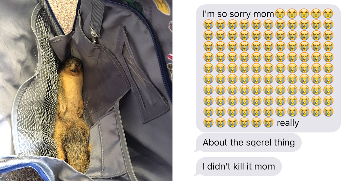 Mom writes about son bringing dead squirrel to school