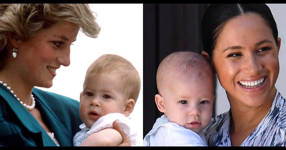 Baby Archie looks like the spitting image of Prince Harry in sideby