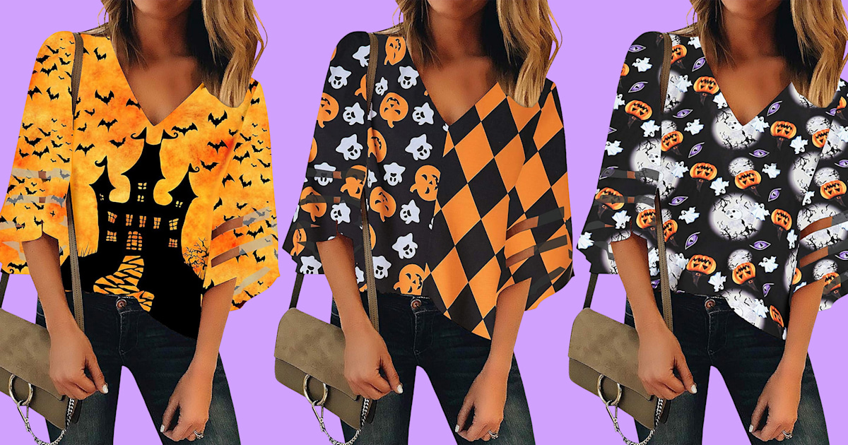 Halloween blouse clearance