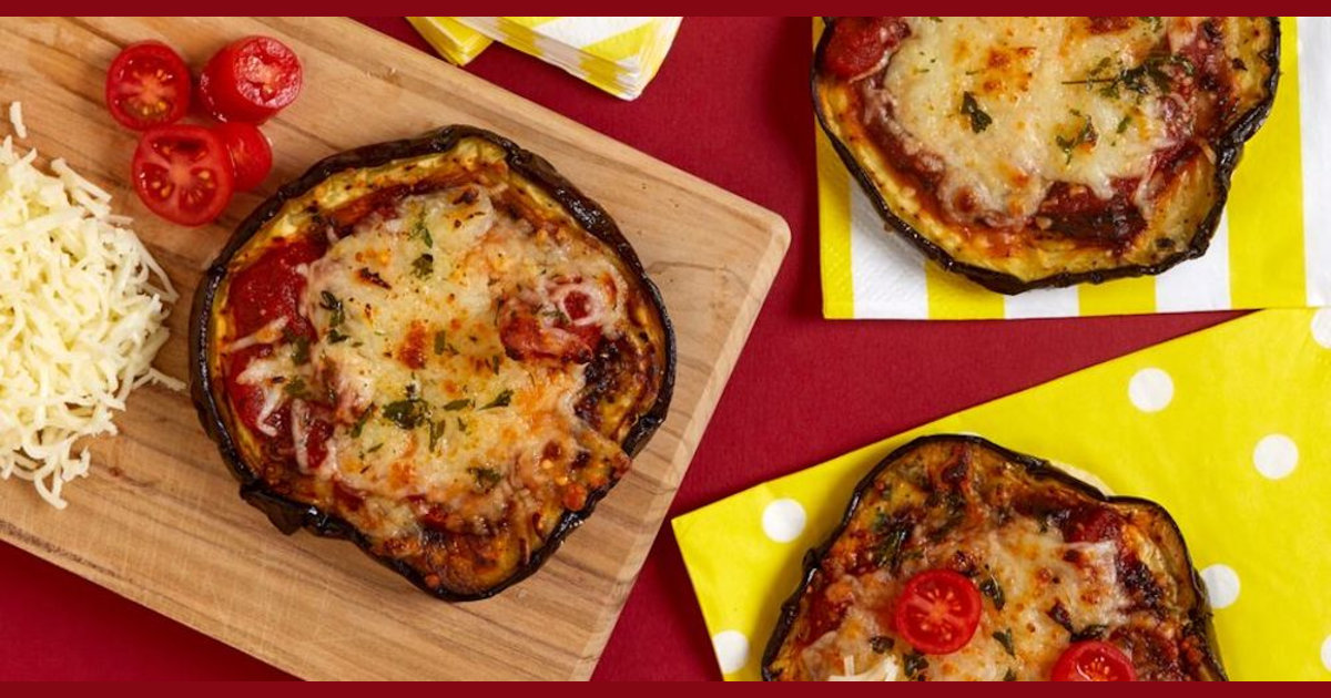 Joy Bauer's Mini Eggplant Pizzas Recipe