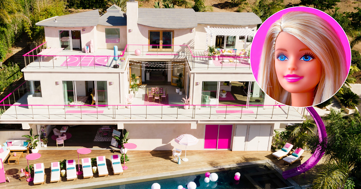 You can stay overnight in a life-size version of Barbie’s Dreamhouse.