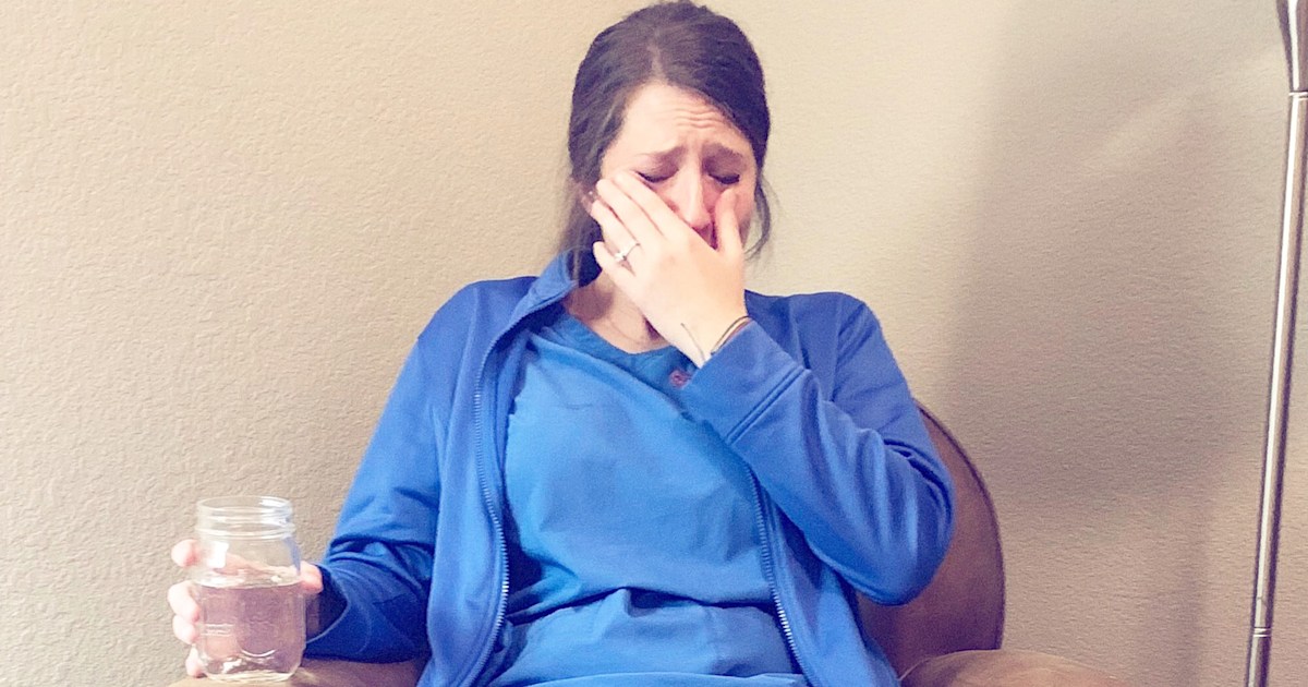 Photo of exhausted labor and delivery nurse goes viral