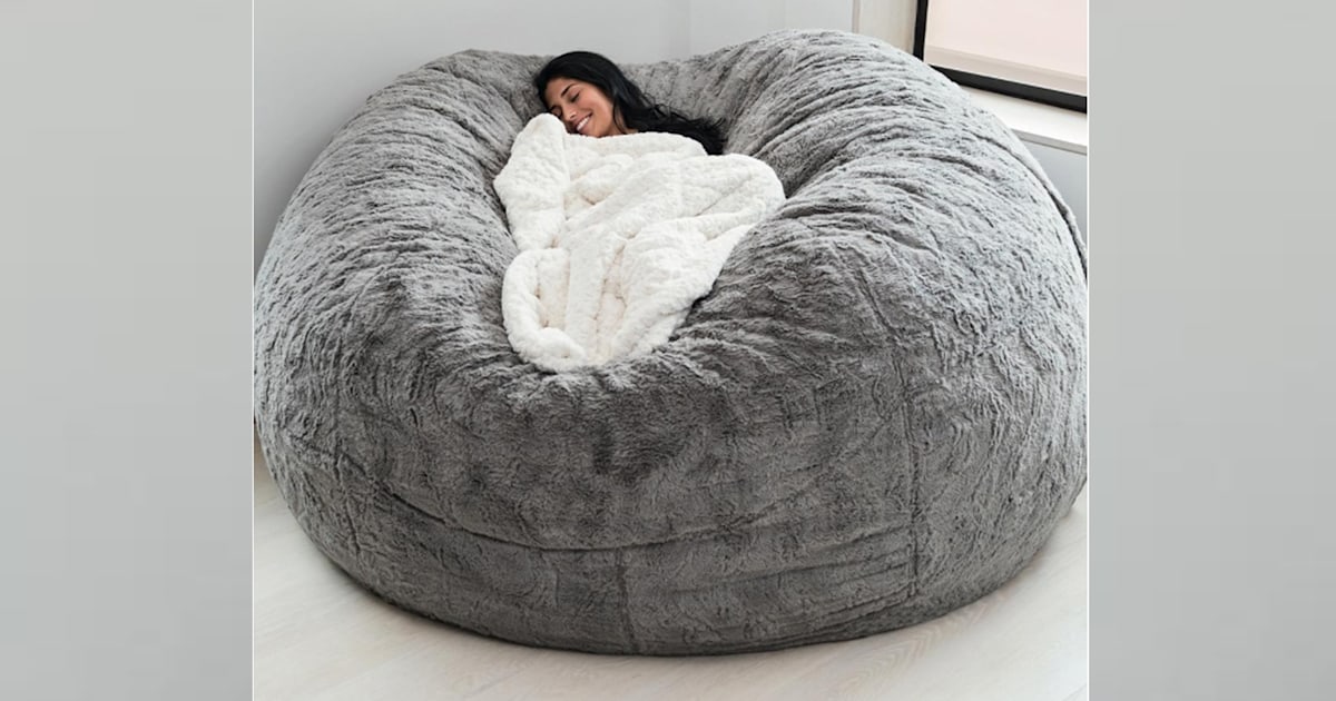 This Lovesac ~pillow chair~ is as big as a bed and you'll wait