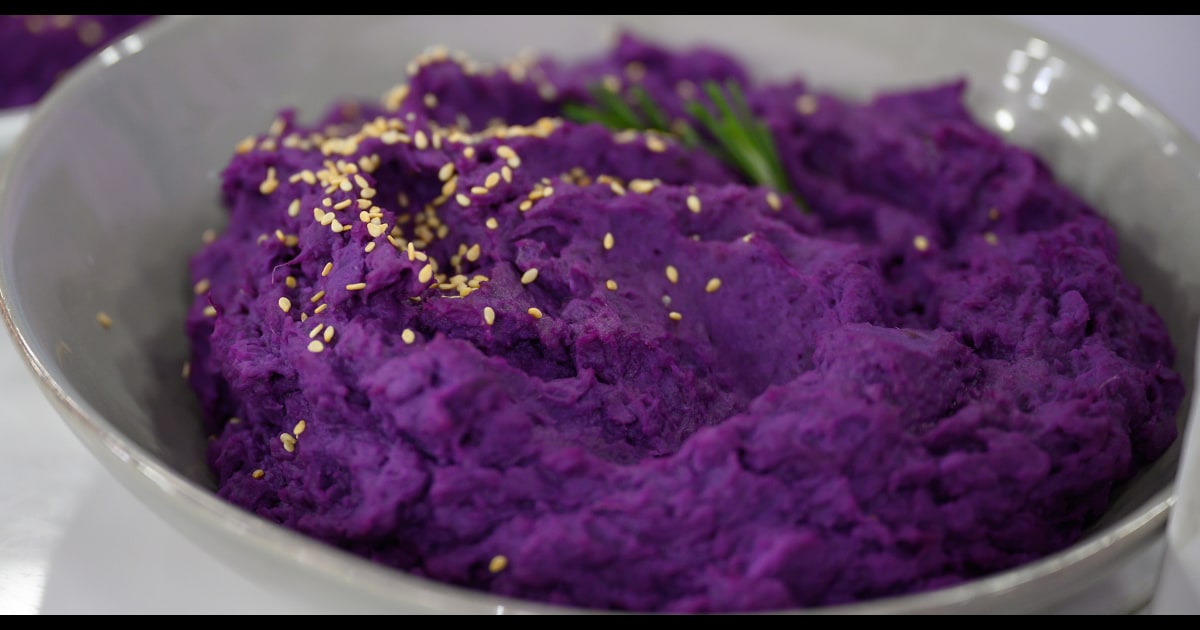 Steamed Purple Sweet Potatoes Recipe When can babies eat purple potatoes? steamed purple sweet potatoes recipe