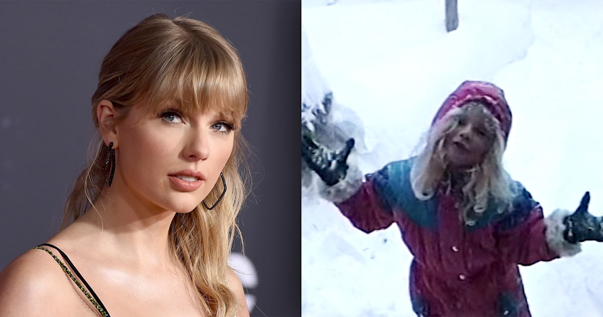 Taylor Swift shares old home movies in music video for ‘Christmas Tree
