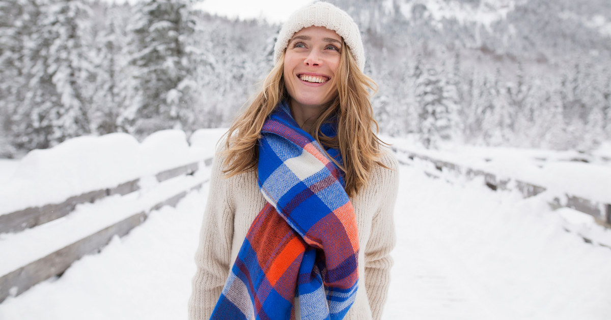 Warm scarves for ladies clearance