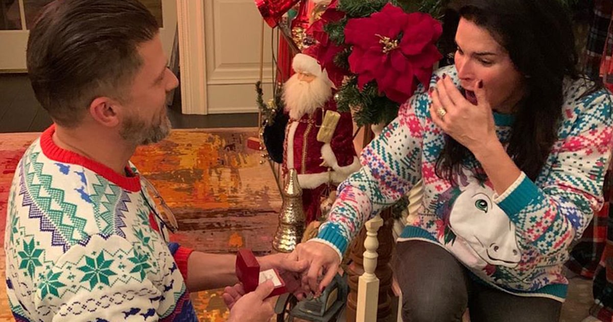 Actors Angie Harmon and Greg Vaughan get engaged on Christmas