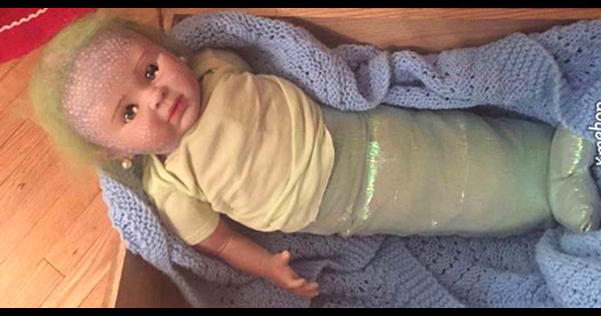 Mom orders mermaid baby doll filled 