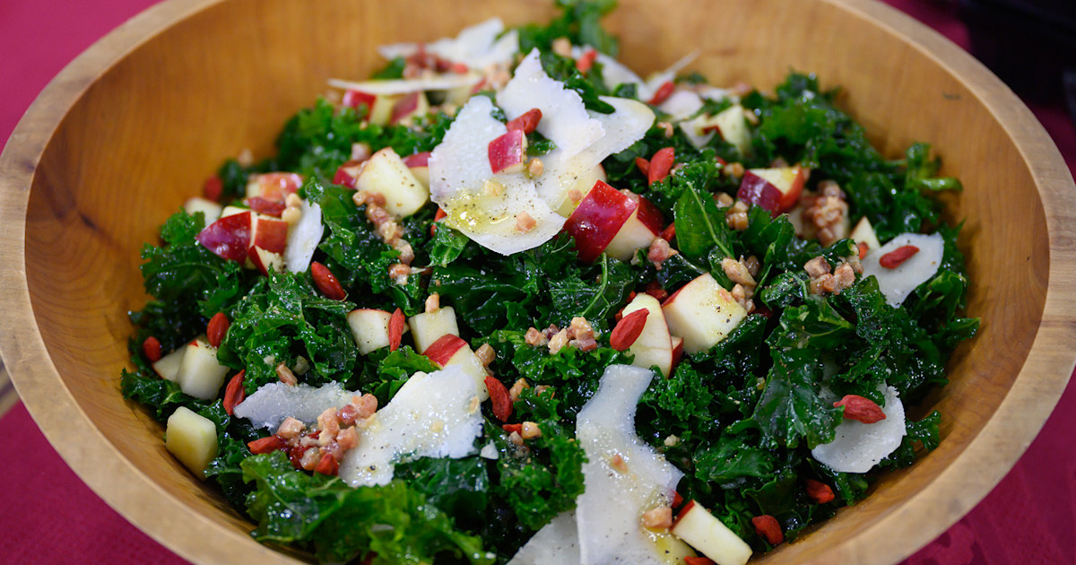 Warm Kale Salad with Apples and Pancetta Recipe