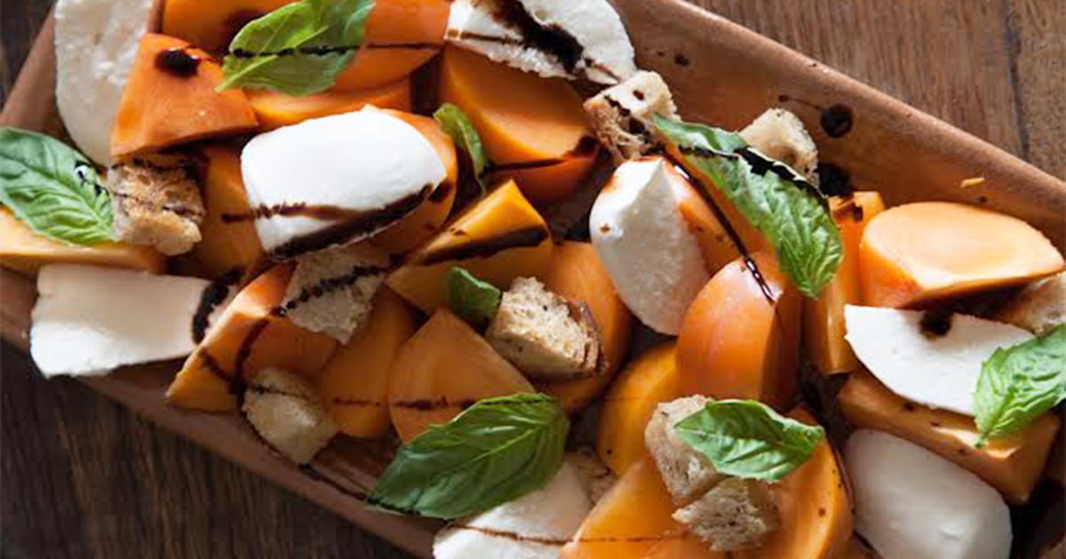 Persimmon Caprese Salad