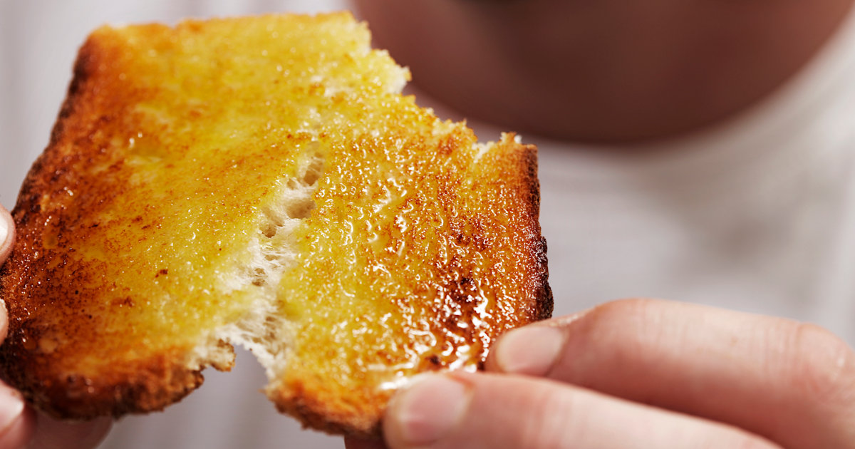 Is this the perfect piece of toast? People are divided over this buttered bread