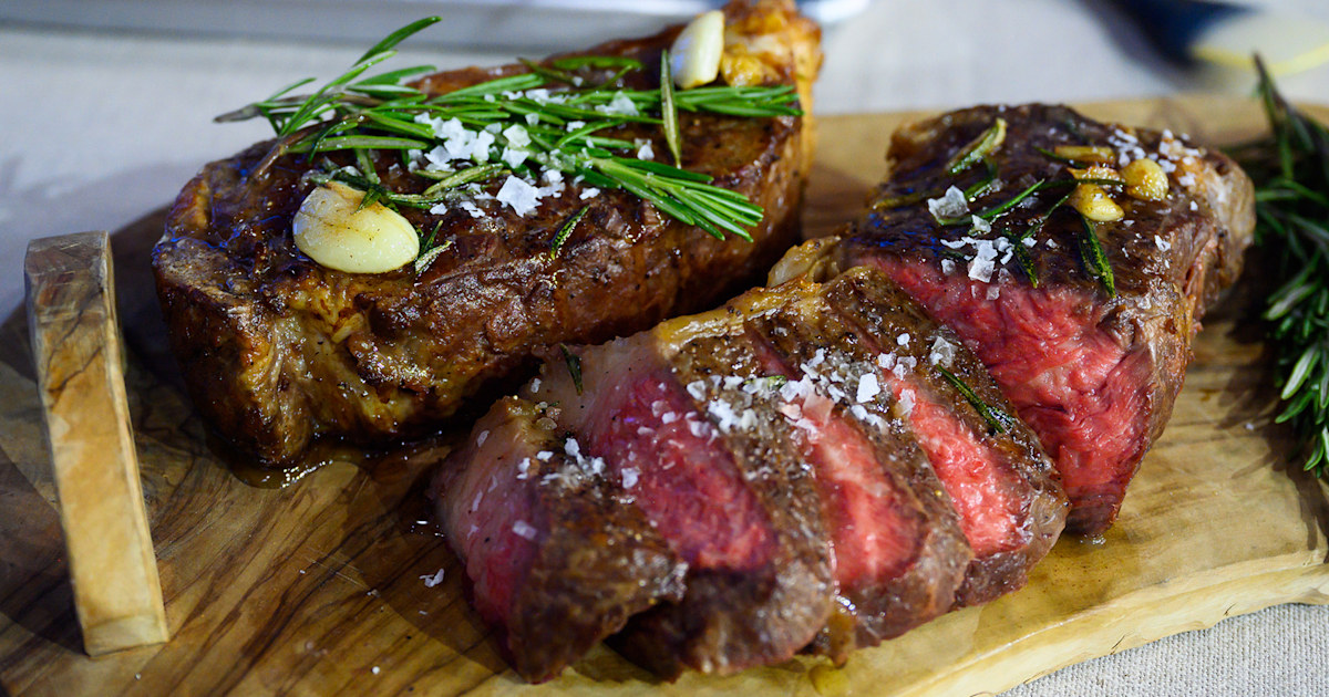 Pan-Seared Steak with Garlic Butter