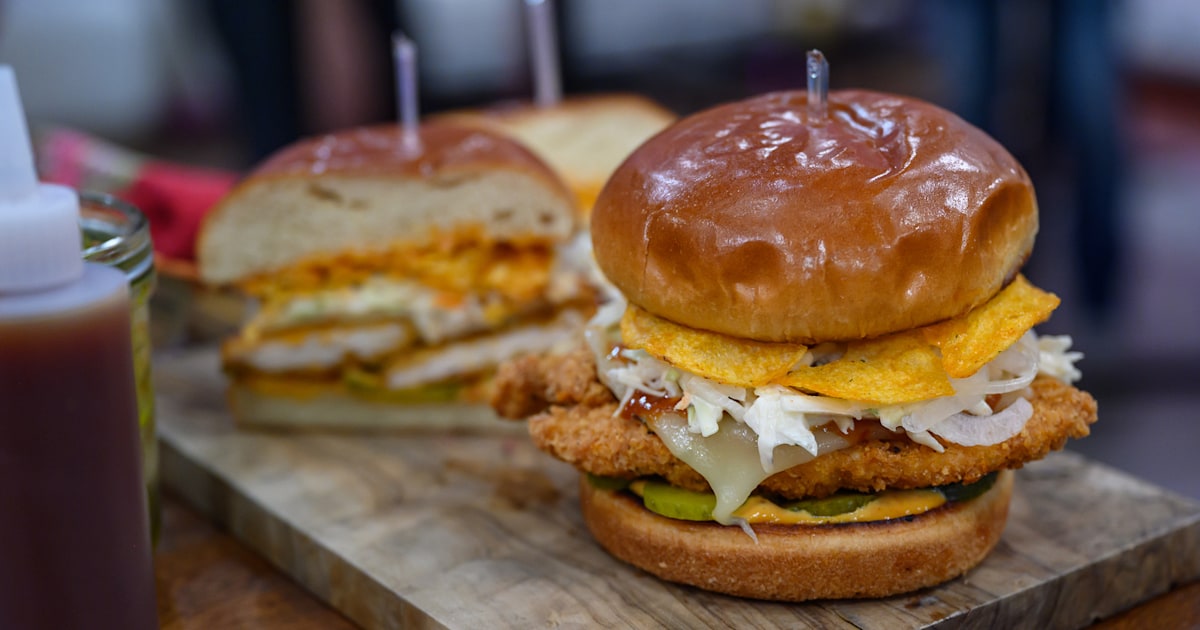Guy Fieri's Fully Loaded Barbecue Fried Chicken Sandwich Recipe