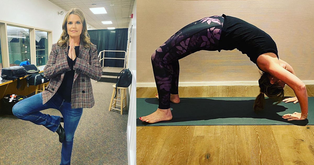 Two young women practicing balance acro yoga pose (637787)