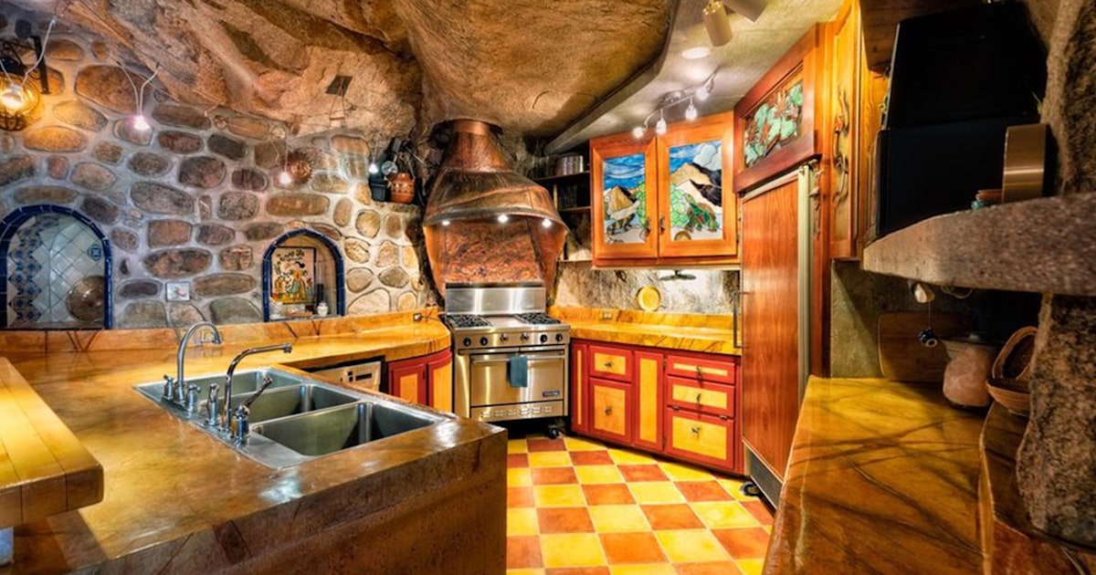 This cave house is literally carved into a mountain — and it’s for sale!