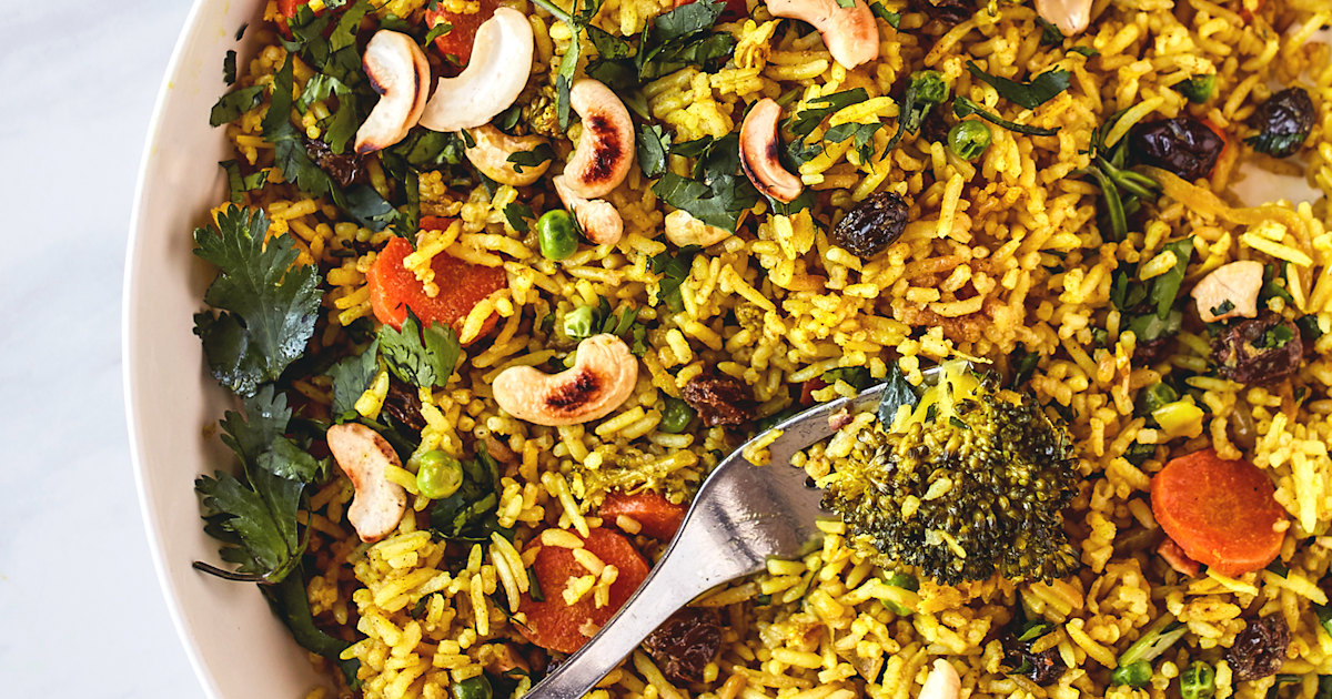Easy Vegetable Coconut Curry Rice Recipe photo