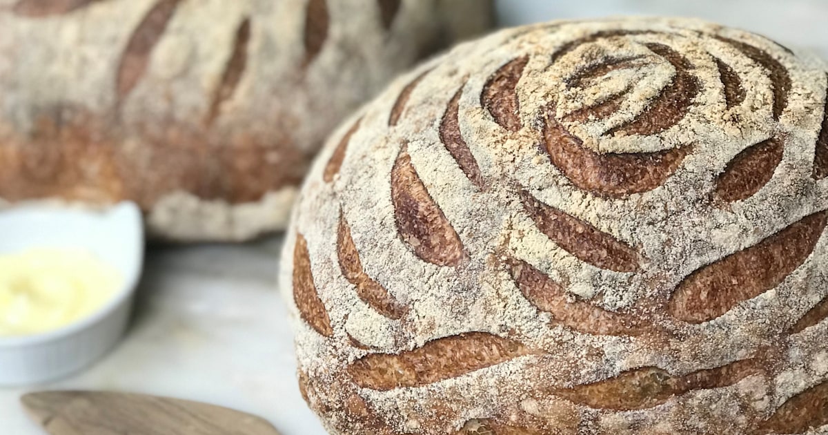 Whole-Wheat Sourdough Bread