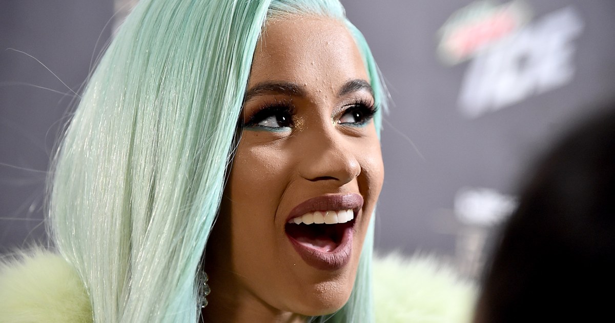 Cardi B Shows Off Her Natural Hair Texture