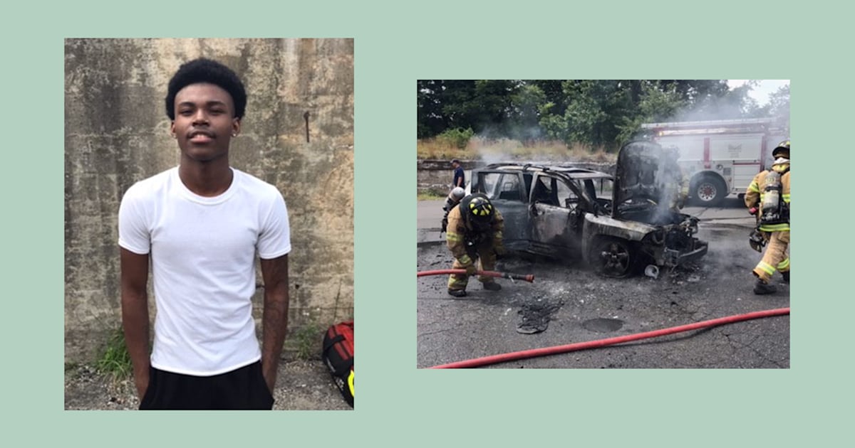 Hero teen saves mother, 3 children from burning car