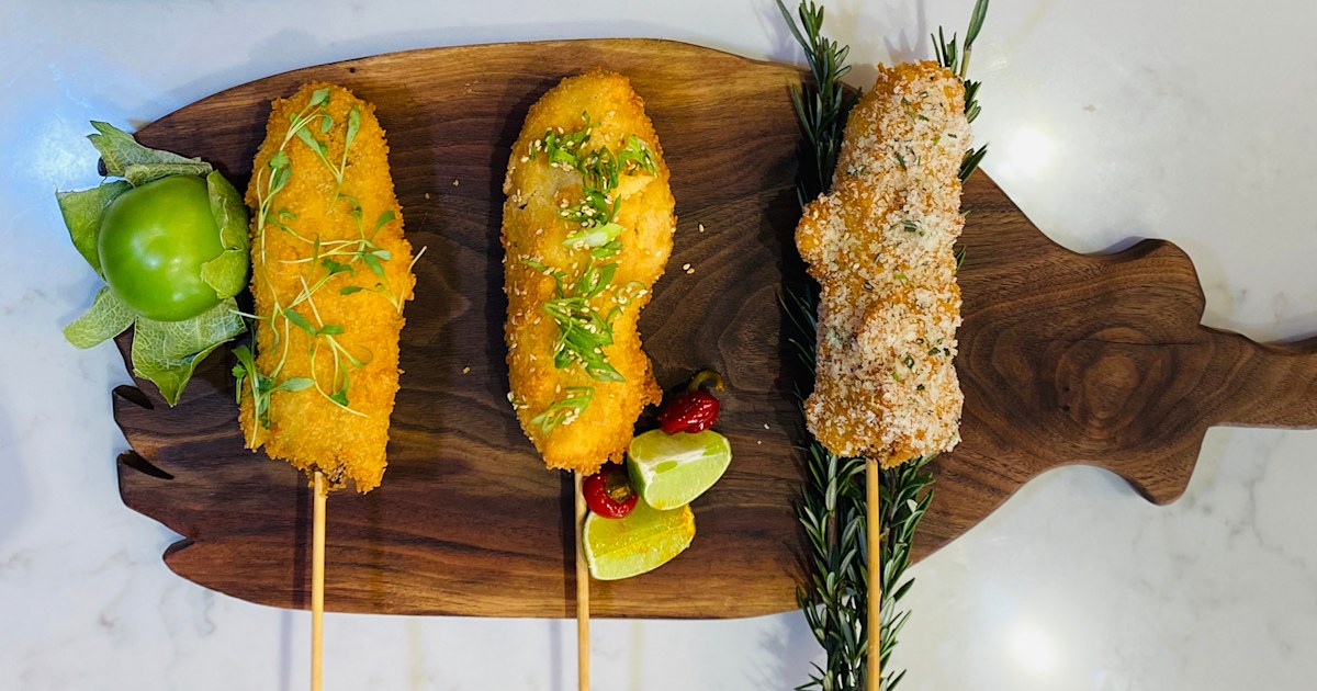 Sausage and Polenta Corn Dogs Recipe