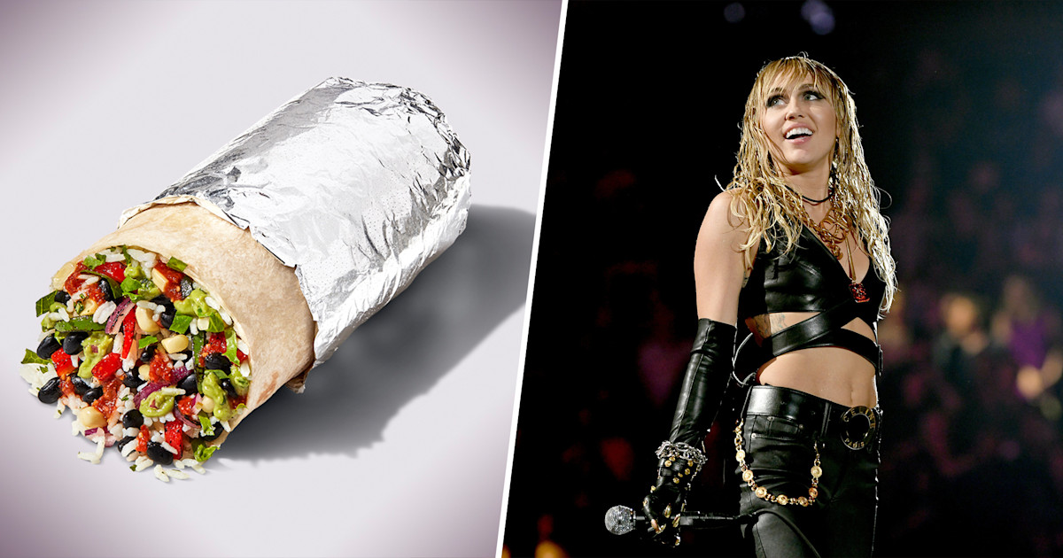 Chipotle names burrito after Miley Cyrus after she comments on its post