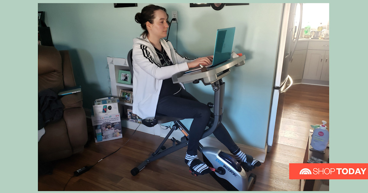 exercise bike desk cycling workstation