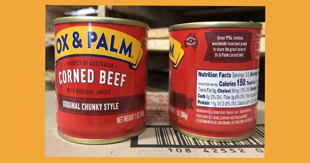 300,000 pounds of canned corned beef recalled, just in time for St