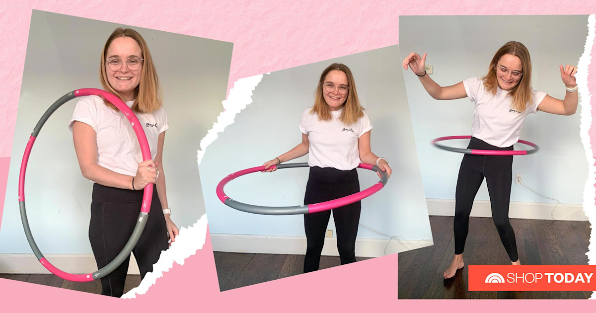 DIY Outdoor Decor: Colorful Exercise Ball and Hula Hoop Installation
