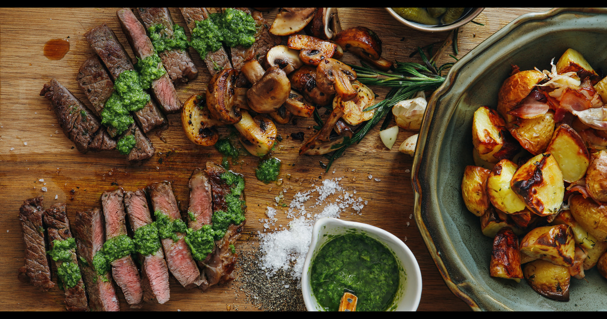 NBC News Flank Steak with Chimichurri Sauce image