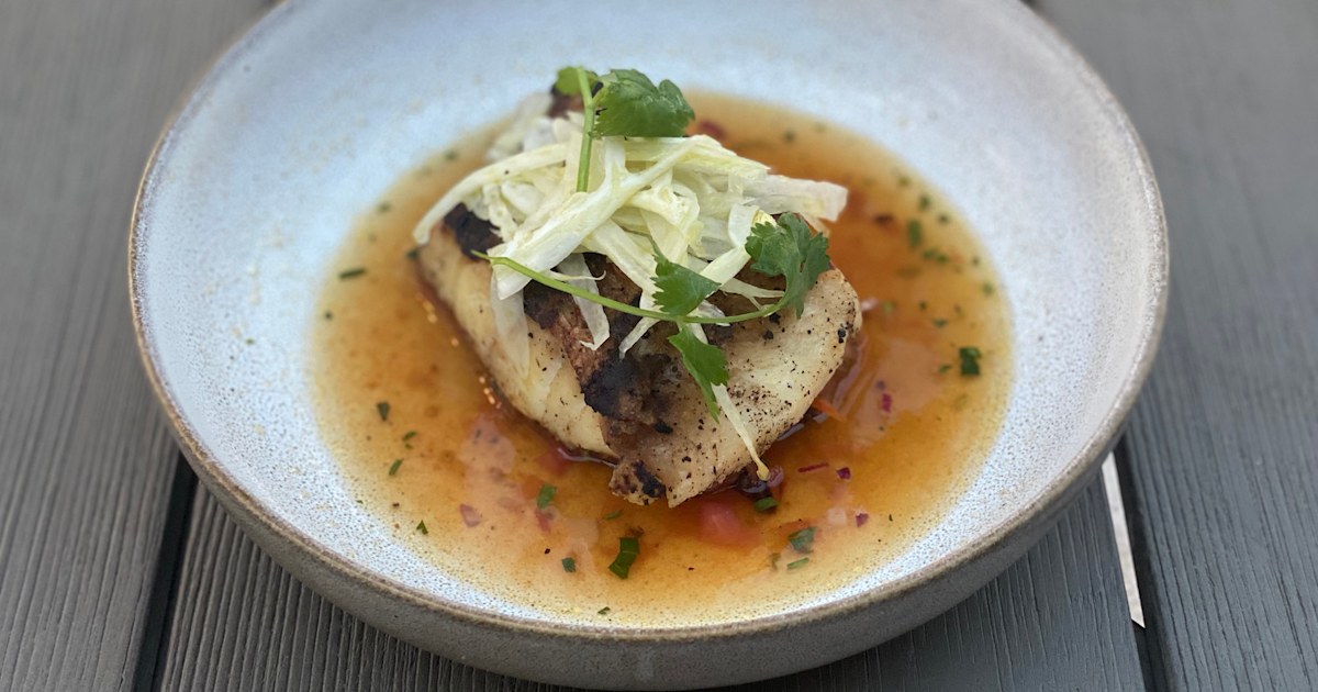Marcus Samuelsson's Red Snapper with Smoked Tomato and Fennel Broth Recipe