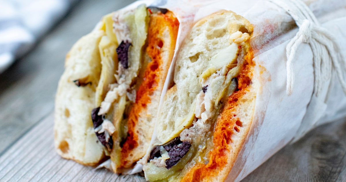Provençal Aubergine and Dorade Pressed Sandwich Recipe