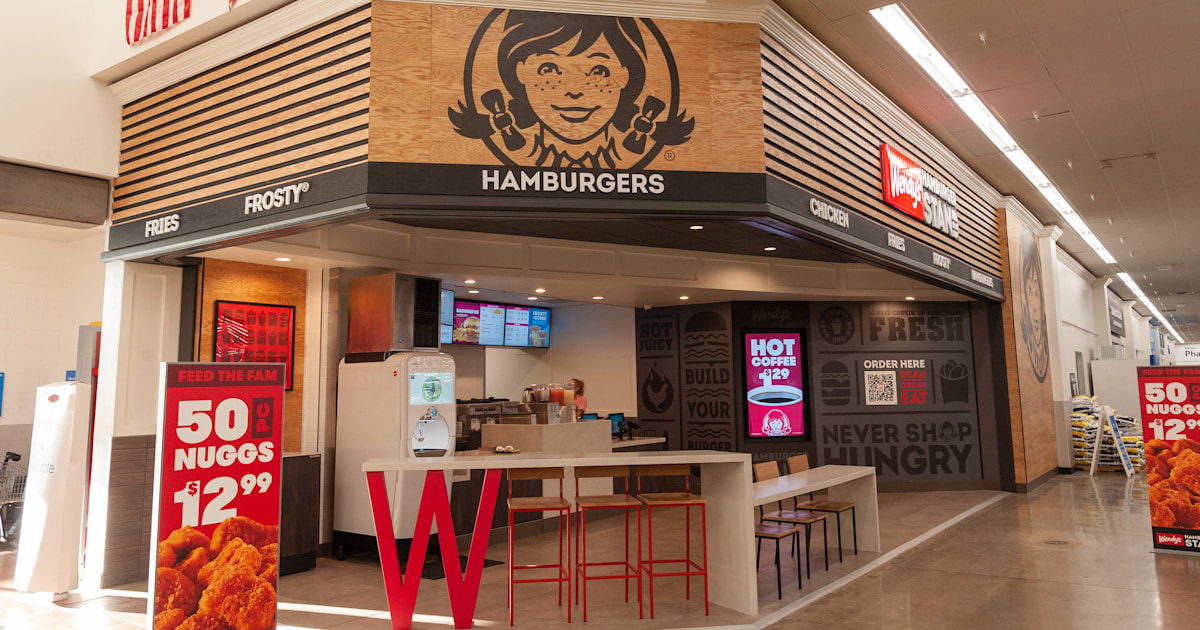 Wendy’s opened a restaurant in Walmart with unique menu items like a strawberry Frosty