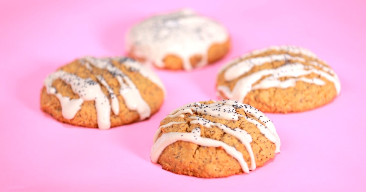 Lemon Poppy Seed Muffin Tops with LemonCashew Glaze Recipe