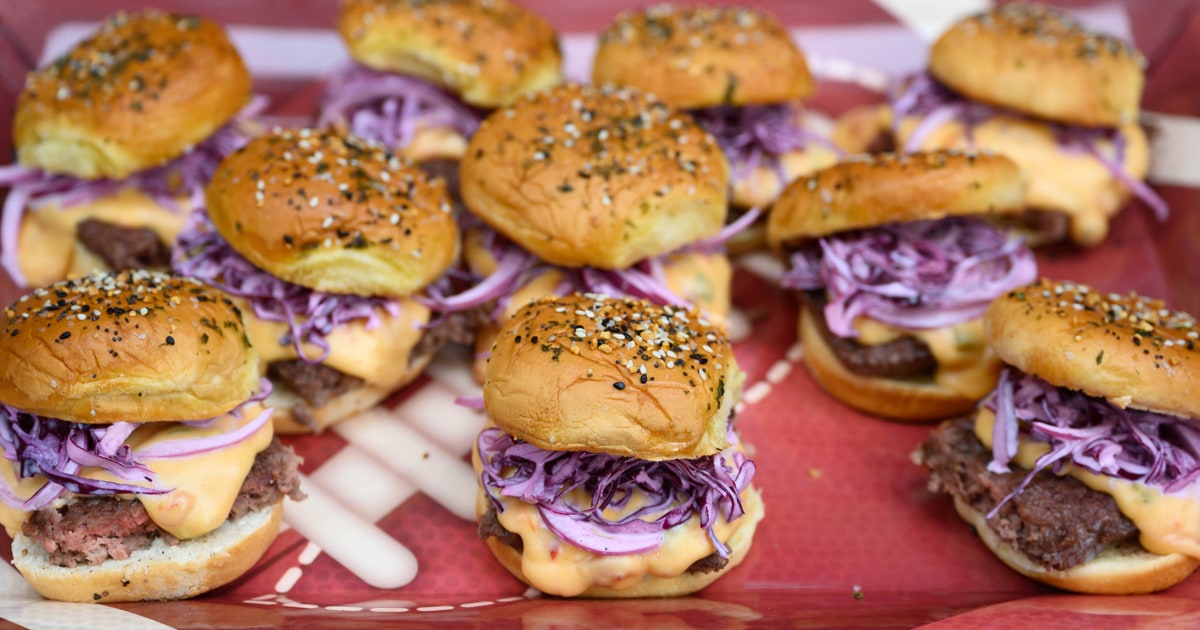 Baked Sliders with Queso and Cabbage Slaw Recipe