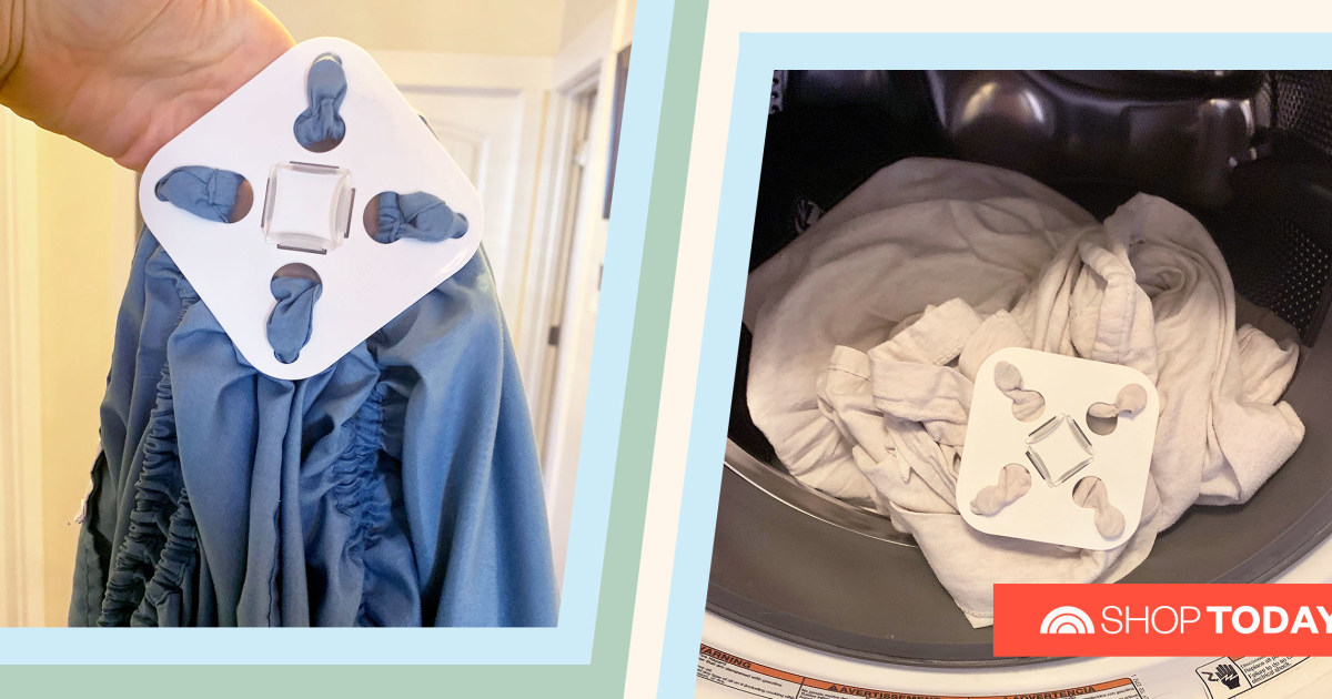 Wad-Free for Bed Sheets is the ultimate washer and dryer hack
