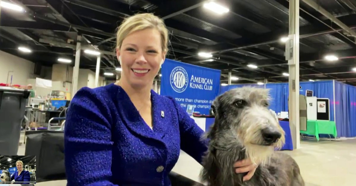 The history-making winner of this year's National Dog Show stops by TODAY
