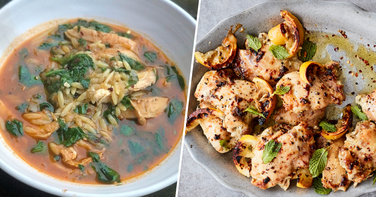 Melissa Clark roasts chicken thighs, makes soup with leftovers