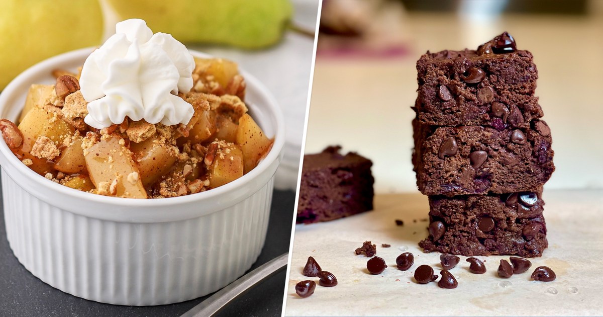 Joy Bauer Lightens up Pear Cobbler and Brownies