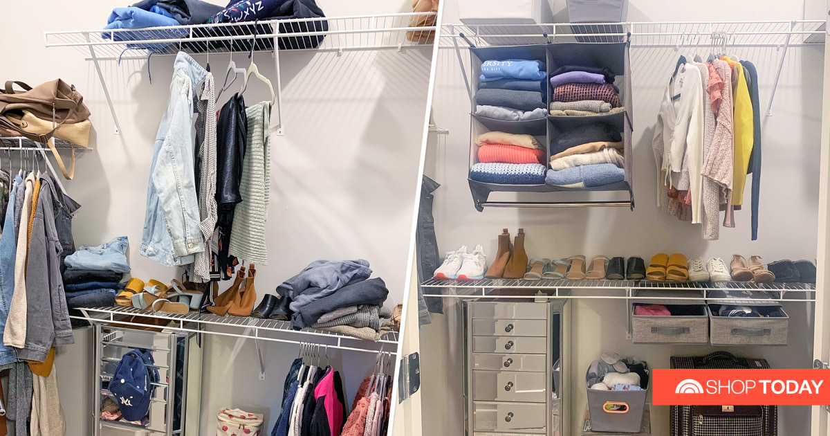 These closet organizers clear clutter and maximize my space